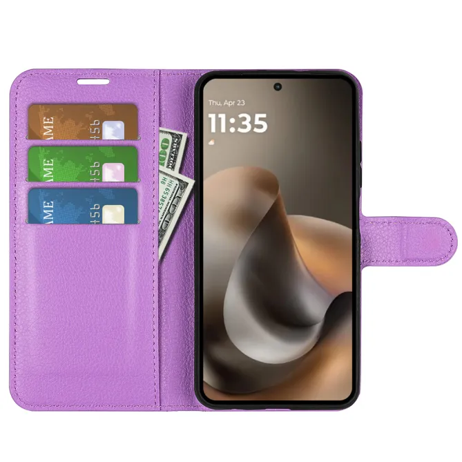 Housse Motorola Moto G67 / G77 portefeuille style cuir