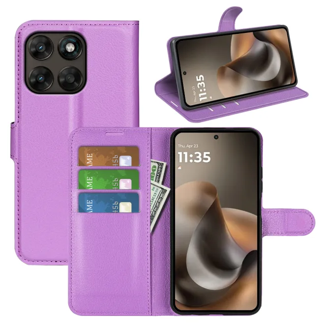 Housse Motorola Moto G67 / G77 portefeuille style cuir