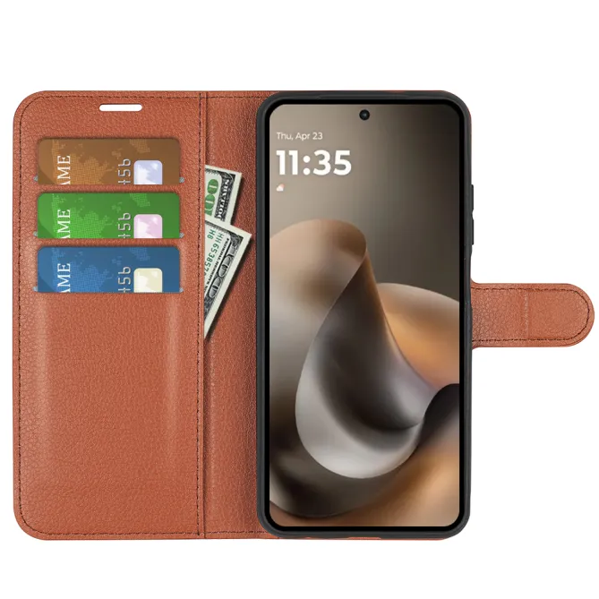 Housse Motorola Moto G67 / G77 portefeuille style cuir