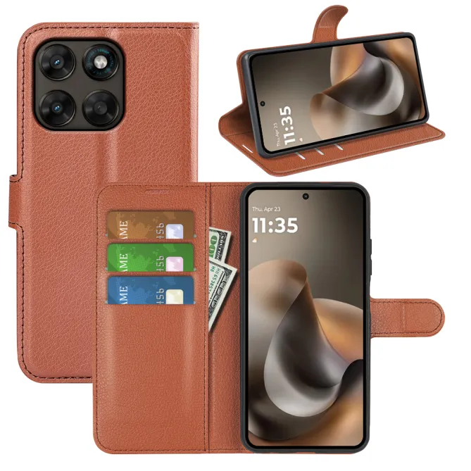 Housse Motorola Moto G67 / G77 portefeuille style cuir