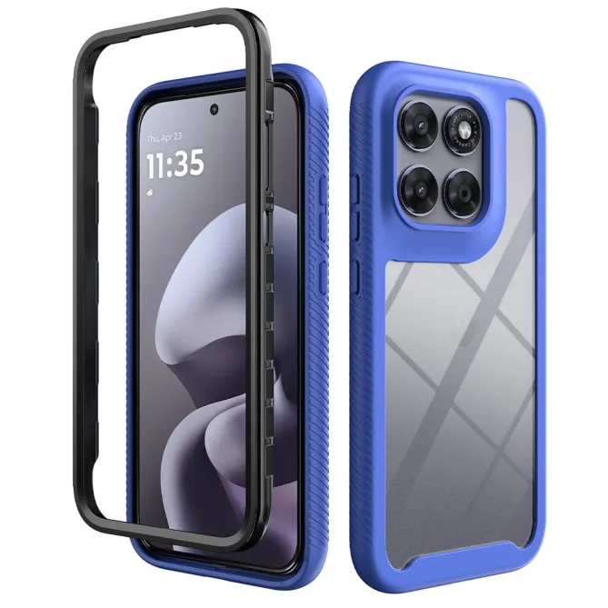 Coque Hybride Antichoc Motorola Moto G67 G77 Dos Transparent TPU PC