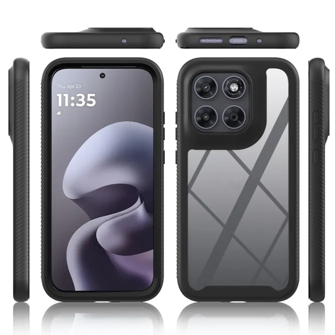 Coque Hybride Antichoc Motorola Moto G67 G77 Dos Transparent TPU PC