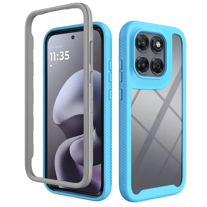 Coque Hybride Antichoc Motorola Moto G67 G77 Dos Transparent TPU PC