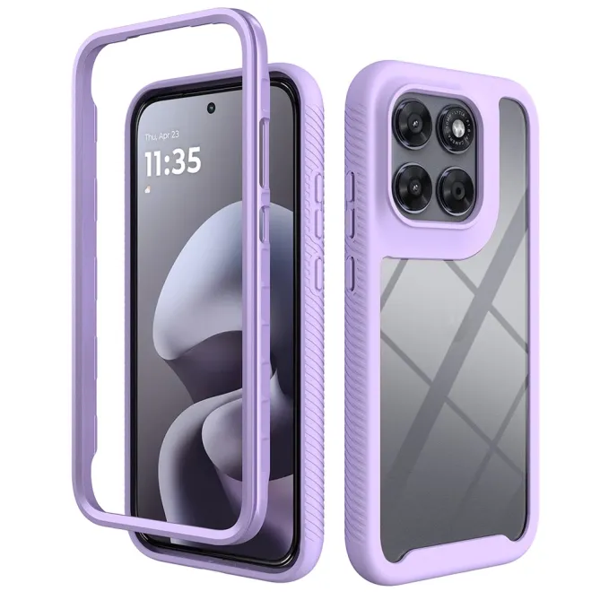 Coque Hybride Antichoc Motorola Moto G67 G77 Dos Transparent TPU PC