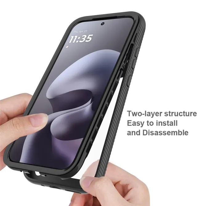 Coque Hybride Antichoc Motorola Moto G67 G77 Dos Transparent TPU PC
