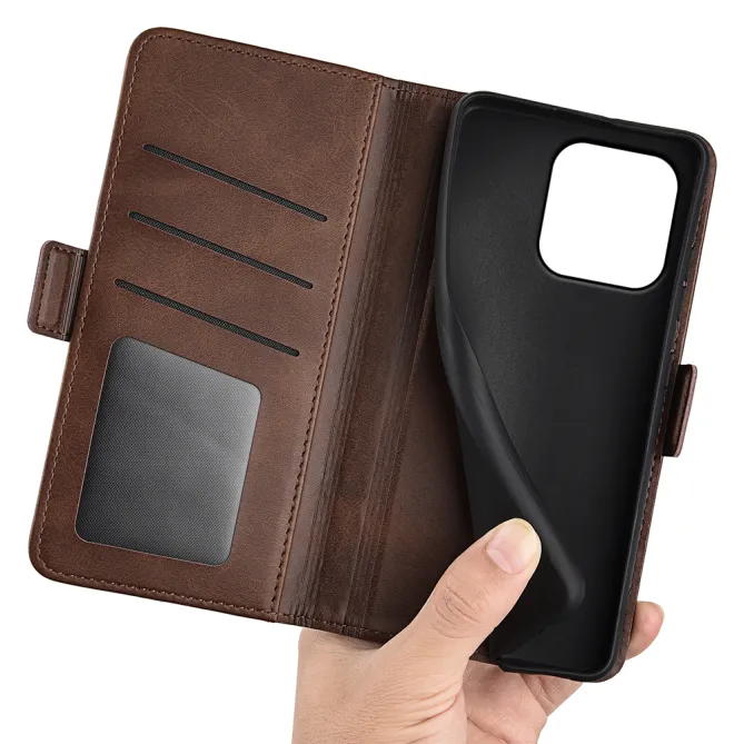 Housse Motorola Moto G67 / G77 simili cuir mat portefeuille