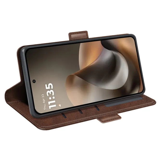Housse Motorola Moto G67 / G77 simili cuir mat portefeuille