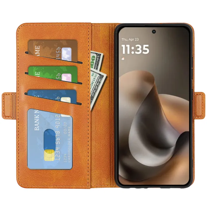 Housse Motorola Moto G67 / G77 simili cuir mat portefeuille