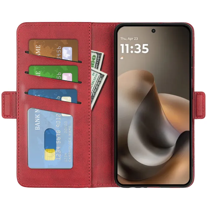 Housse Motorola Moto G67 / G77 simili cuir mat portefeuille