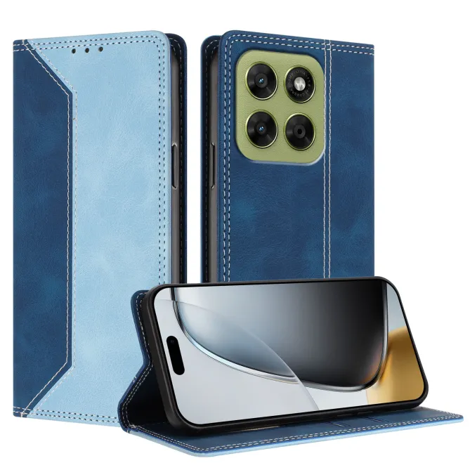 Housse Motorola Moto G77 / G67 Simili Cuir Bicolore Porte-Cartes