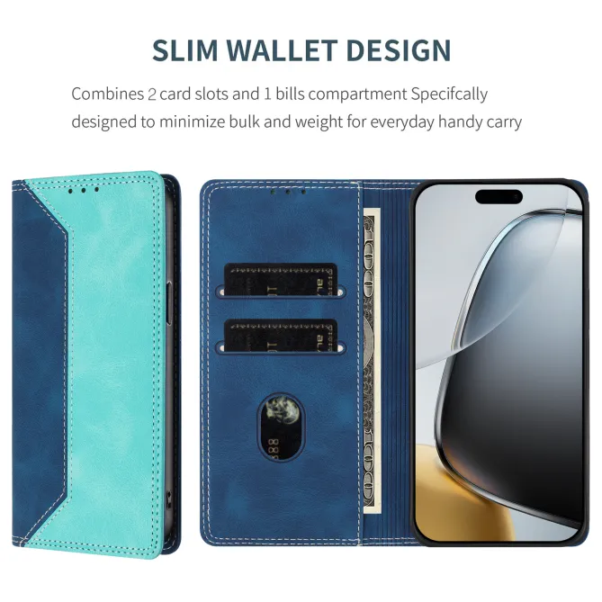 Housse Motorola Moto G77 / G67 Simili Cuir Bicolore Porte-Cartes
