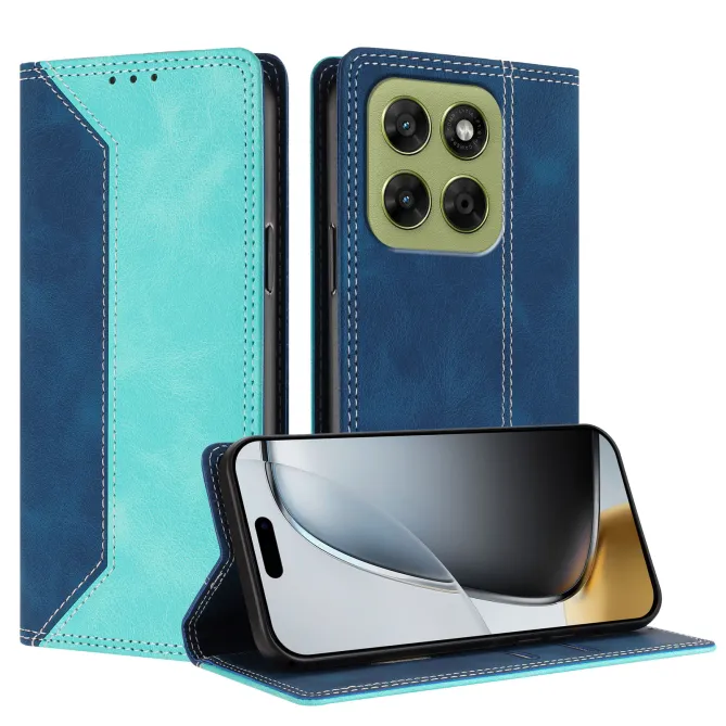 Housse Motorola Moto G77 / G67 Simili Cuir Bicolore Porte-Cartes