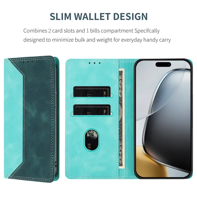 Housse Motorola Moto G77 / G67 Simili Cuir Bicolore Porte-Cartes