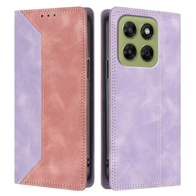 Housse Motorola Moto G77 / G67 Simili Cuir Bicolore Porte-Cartes