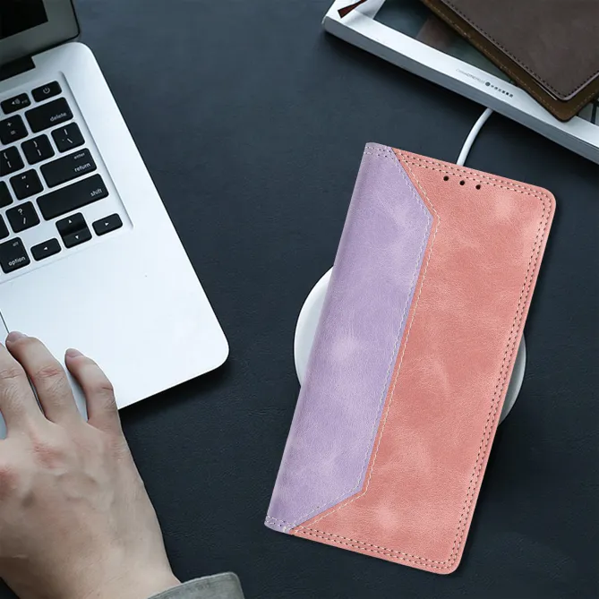 Housse Motorola Moto G77 / G67 Simili Cuir Bicolore Porte-Cartes