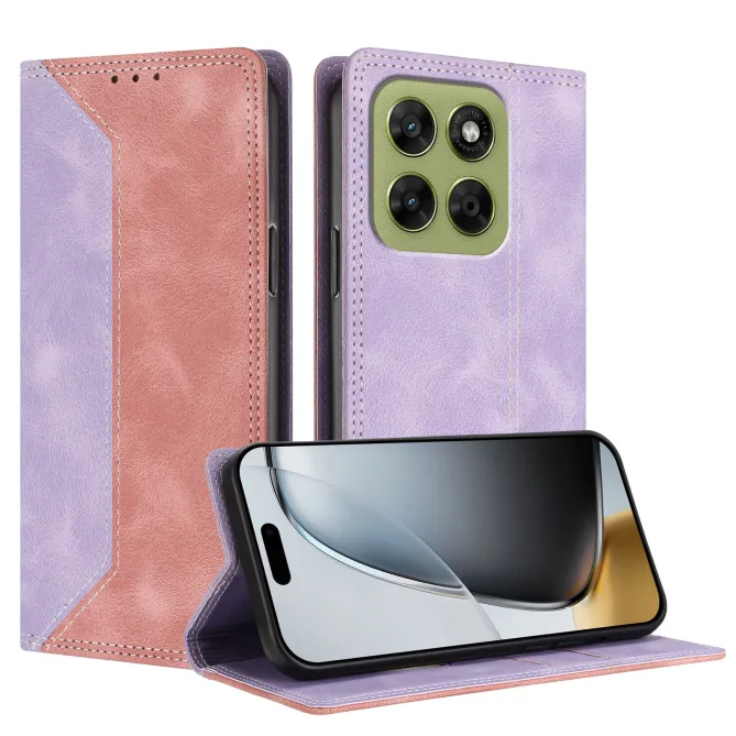 Housse Motorola Moto G77 / G67 Simili Cuir Bicolore Porte-Cartes