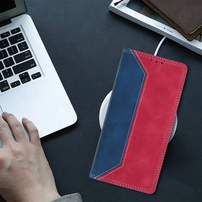 Housse Motorola Moto G77 / G67 Simili Cuir Bicolore Porte-Cartes