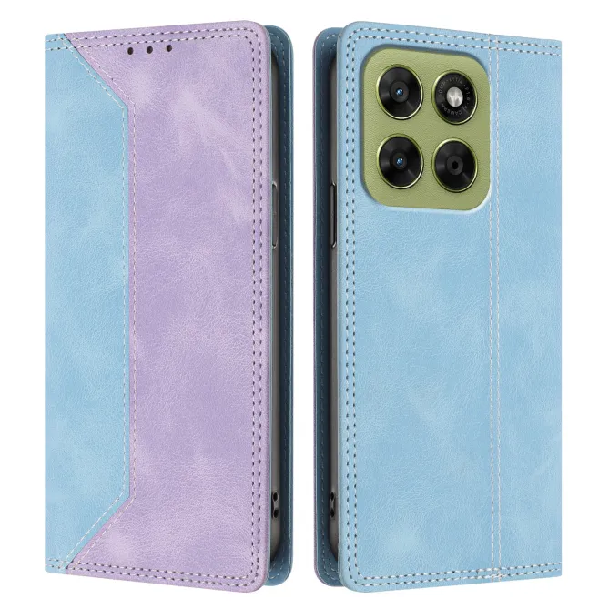 Housse Motorola Moto G77 / G67 Simili Cuir Bicolore Porte-Cartes