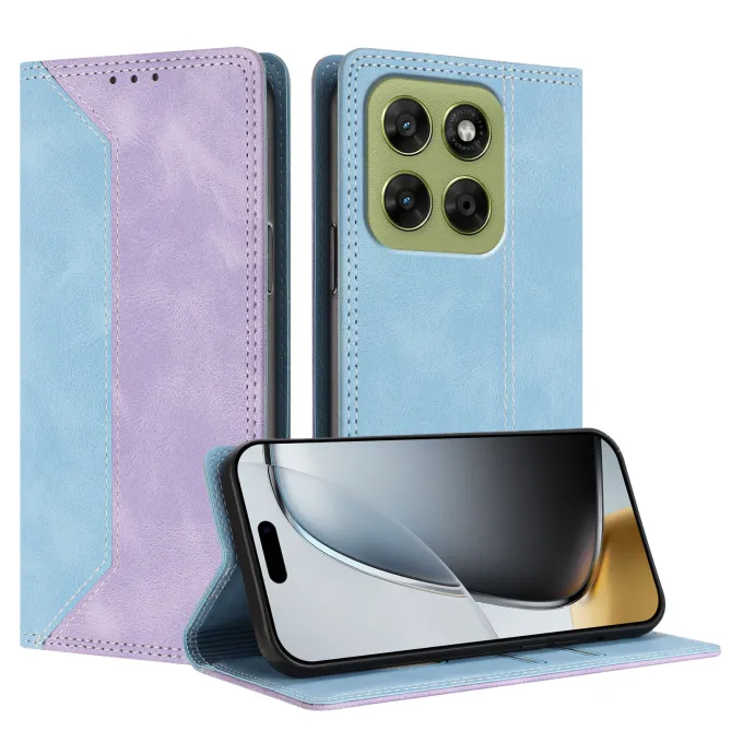 Housse Motorola Moto G77 / G67 Simili Cuir Bicolore Porte-Cartes