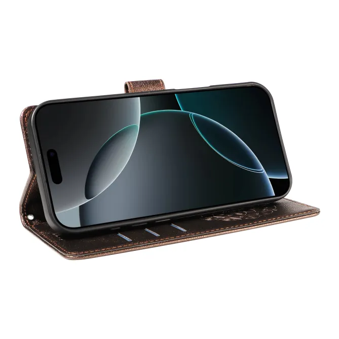 Housse Mandala Gaufrée Motorola Moto G77 G67 Simili Cuir Porte-Cartes