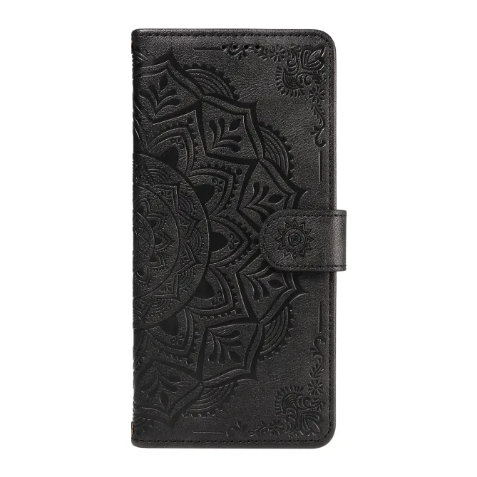 Housse Mandala Gaufrée Motorola Moto G77 G67 Simili Cuir Porte-Cartes