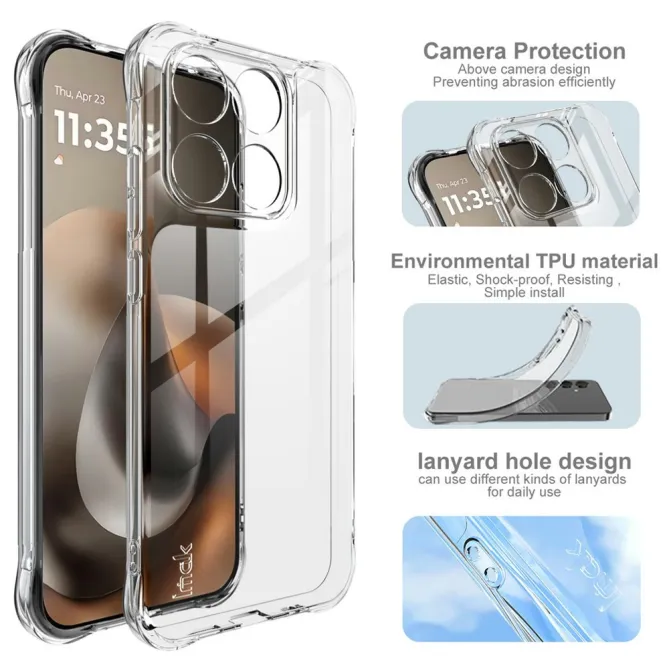 Coque Motorola Moto G77 / G67 Transparente Antichoc Airbag - Œillet pour Dragonne