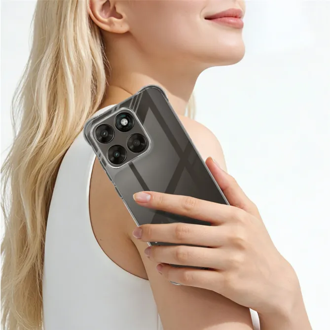 Coque Motorola Moto G77 / G67 Transparente Antichoc Airbag - Œillet pour Dragonne