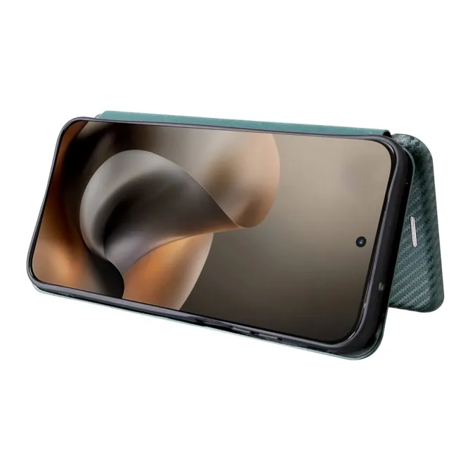 Housse Fibre de Carbone Motorola Moto G77 G67 Simili Cuir Magnétique