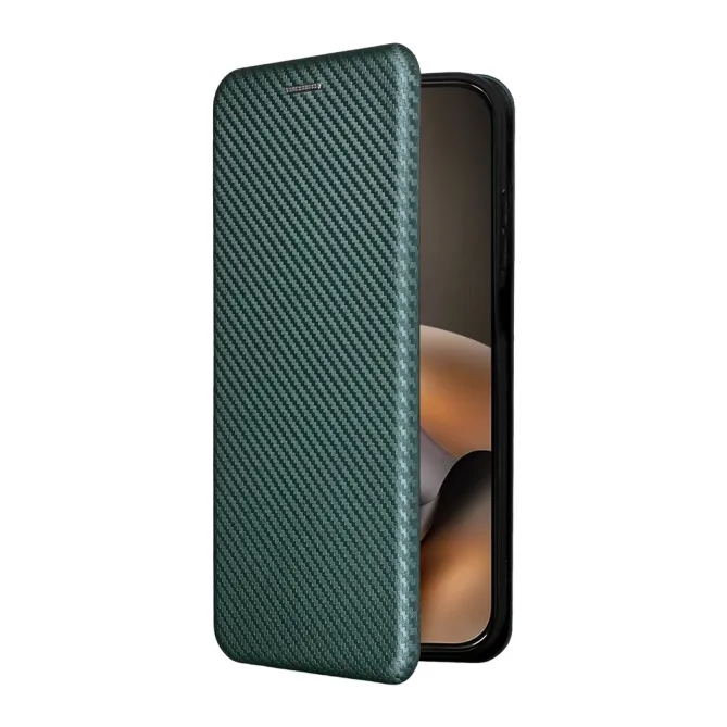 Housse Fibre de Carbone Motorola Moto G77 G67 Simili Cuir Magnétique