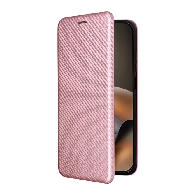 Housse Fibre de Carbone Motorola Moto G77 G67 Simili Cuir Magnétique