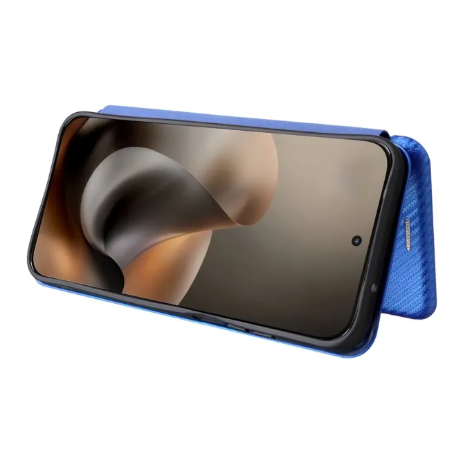 Housse Fibre de Carbone Motorola Moto G77 G67 Simili Cuir Magnétique