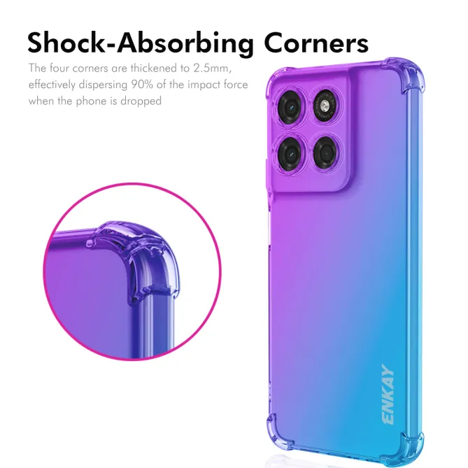 Coque Motorola Moto G77 / G67 Dégradé Antichoc Coins Renforcés