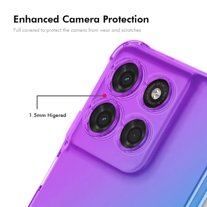 Coque Motorola Moto G77 / G67 Dégradé Antichoc Coins Renforcés
