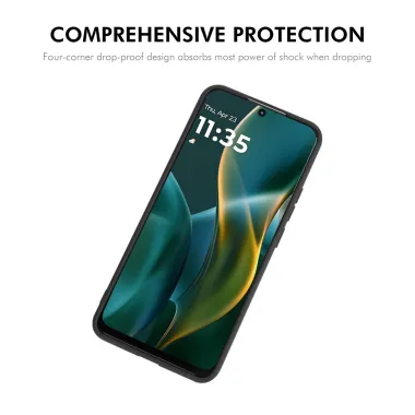 Coque Silicone Liquide Bords Droits Moto G77 G67 Velours