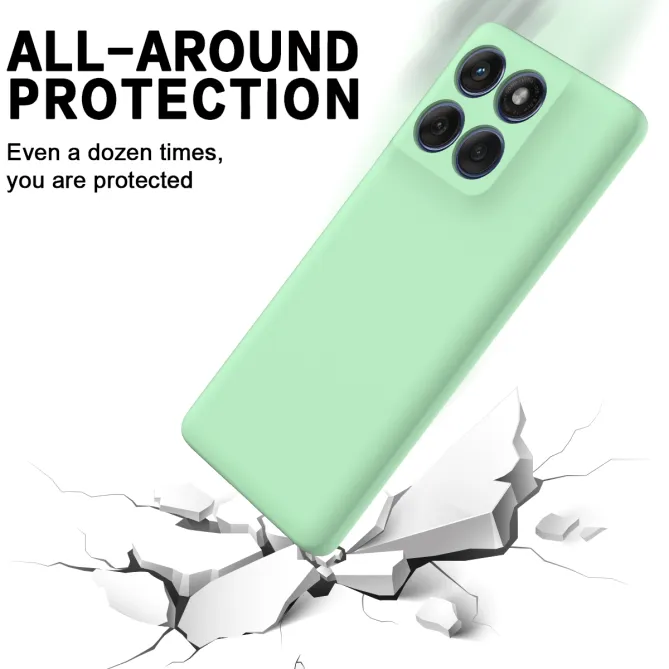Coque Motorola Moto G77 / G67 Puro silicone liquide à lanière