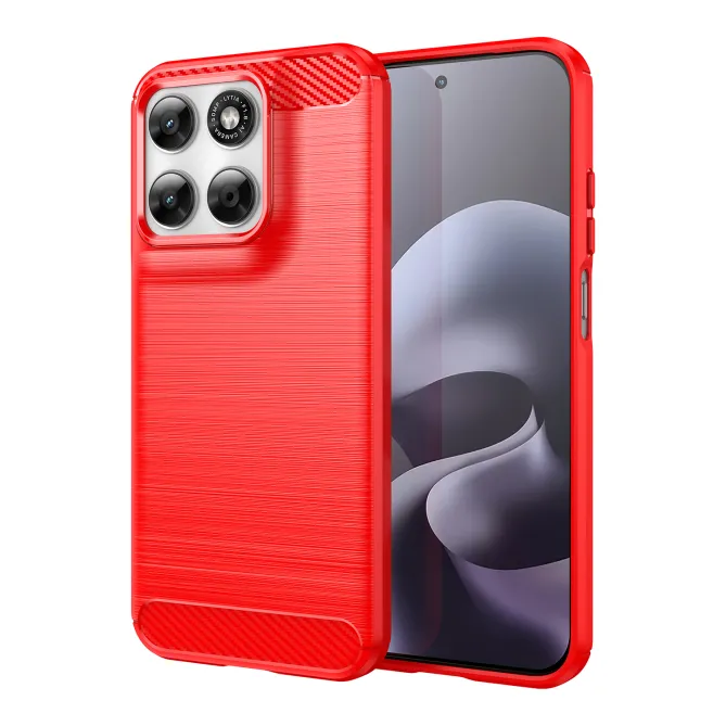 Pack Coque Brossée Fibre de Carbone Motorola Moto G77 G67 Verre Trempé