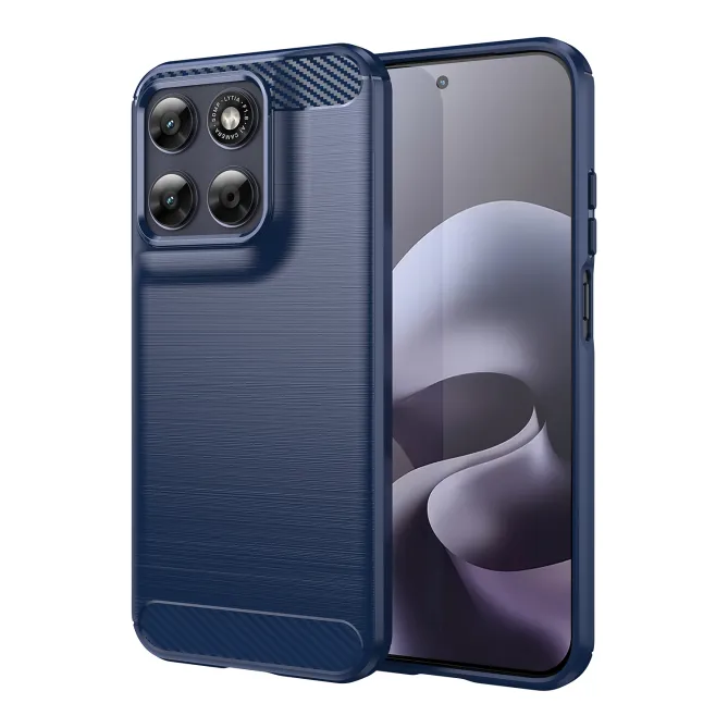 Pack Coque Brossée Fibre de Carbone Motorola Moto G77 G67 Verre Trempé