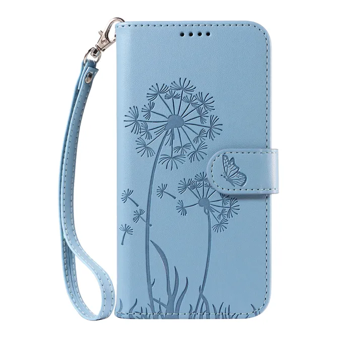 Housse Pissenlit Gaufré Motorola Moto G77 G67 Simili Cuir Porte-Cartes