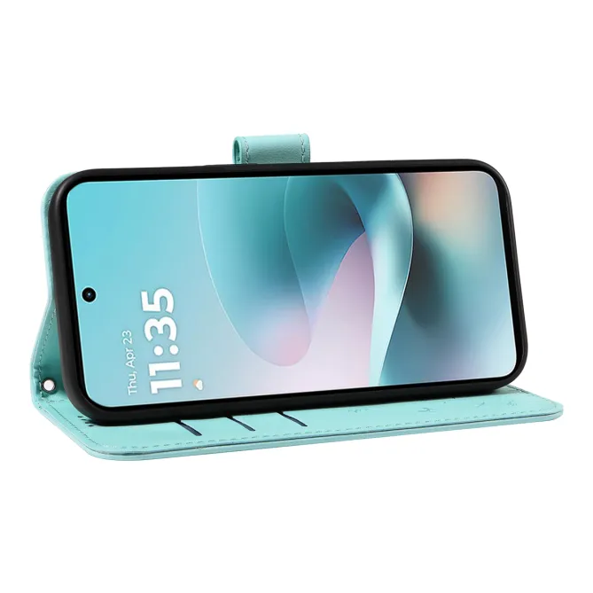 Housse Pissenlit Gaufré Motorola Moto G77 G67 Simili Cuir Porte-Cartes