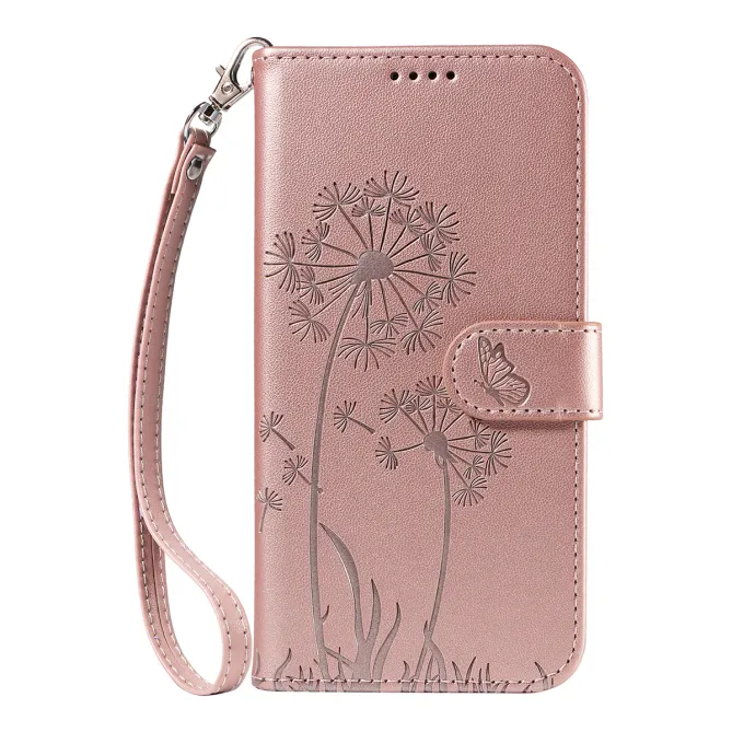 Housse Pissenlit Gaufré Motorola Moto G77 G67 Simili Cuir Porte-Cartes