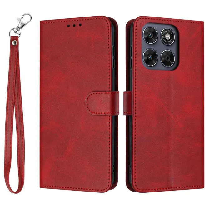 Housse Motorola Moto G77 / G67 Simili Cuir Mate - Dragonne et Porte-Cartes