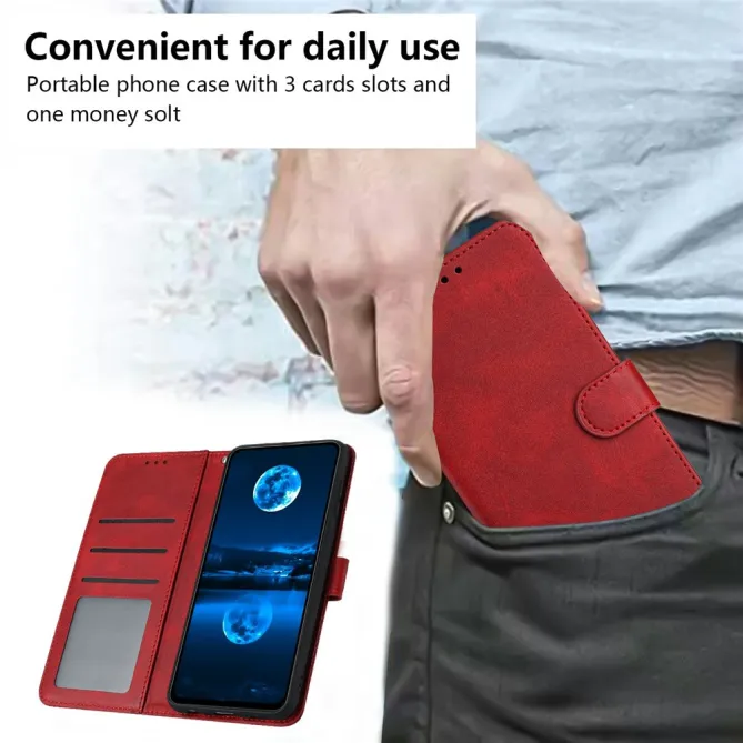 Housse Motorola Moto G77 / G67 Simili Cuir Mate - Dragonne et Porte-Cartes