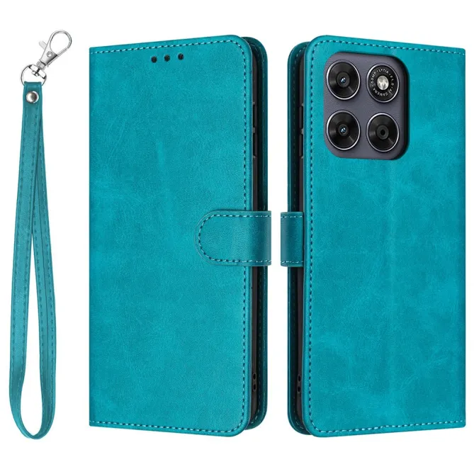 Housse Motorola Moto G77 / G67 Simili Cuir Mate - Dragonne et Porte-Cartes
