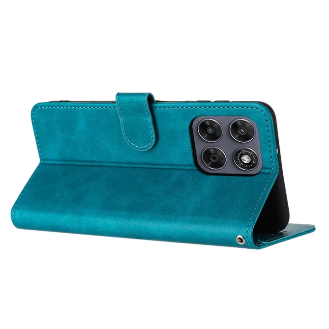 Housse Motorola Moto G77 / G67 Simili Cuir Mate - Dragonne et Porte-Cartes