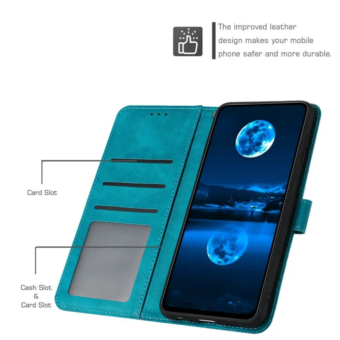 Housse Motorola Moto G77 / G67 Simili Cuir Mate - Dragonne et Porte-Cartes