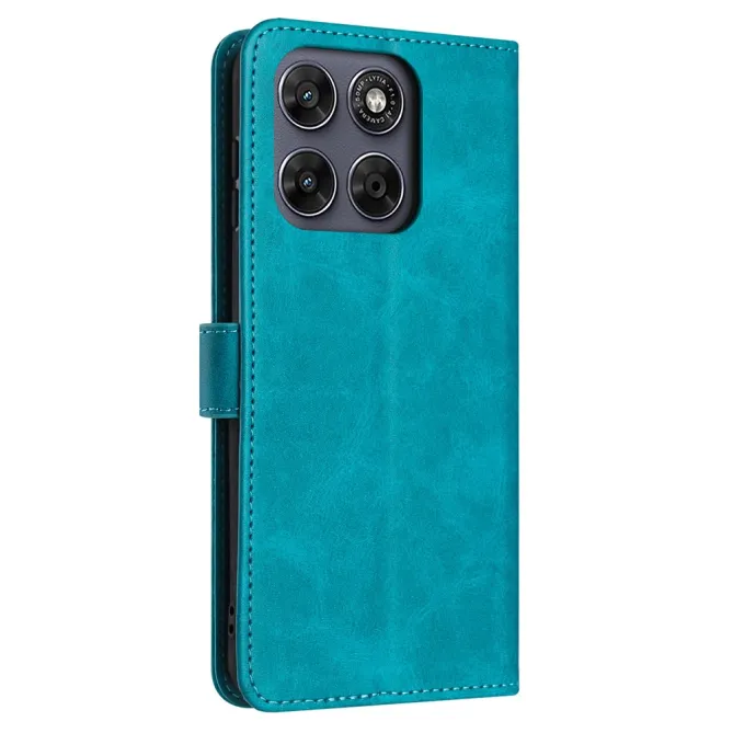 Housse Motorola Moto G77 / G67 Simili Cuir Mate - Dragonne et Porte-Cartes