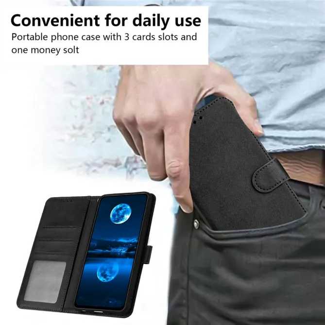 Housse Motorola Moto G77 / G67 Simili Cuir Mate - Dragonne et Porte-Cartes