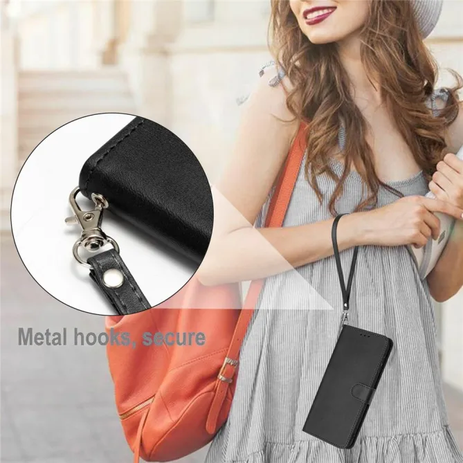 Housse Motorola Moto G77 / G67 Simili Cuir Mate - Dragonne et Porte-Cartes
