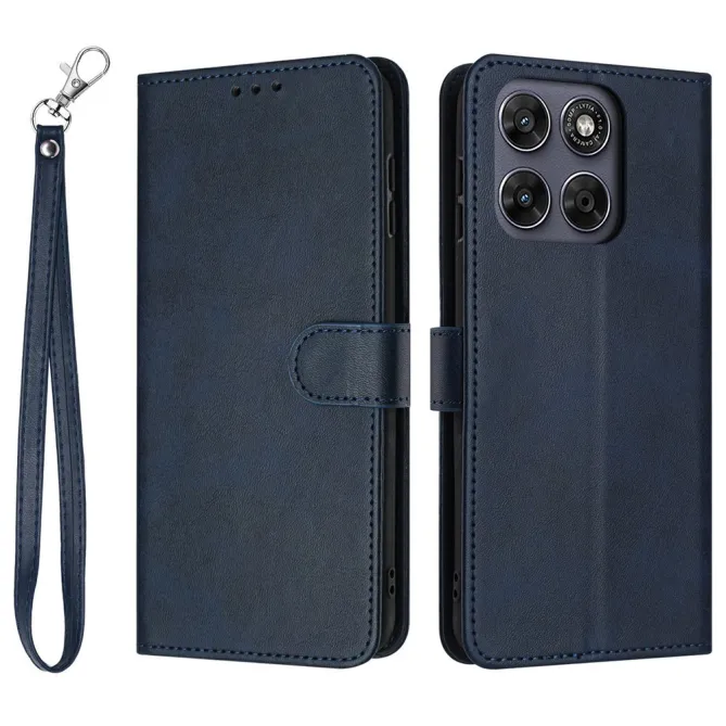 Housse Motorola Moto G77 / G67 Simili Cuir Mate - Dragonne et Porte-Cartes