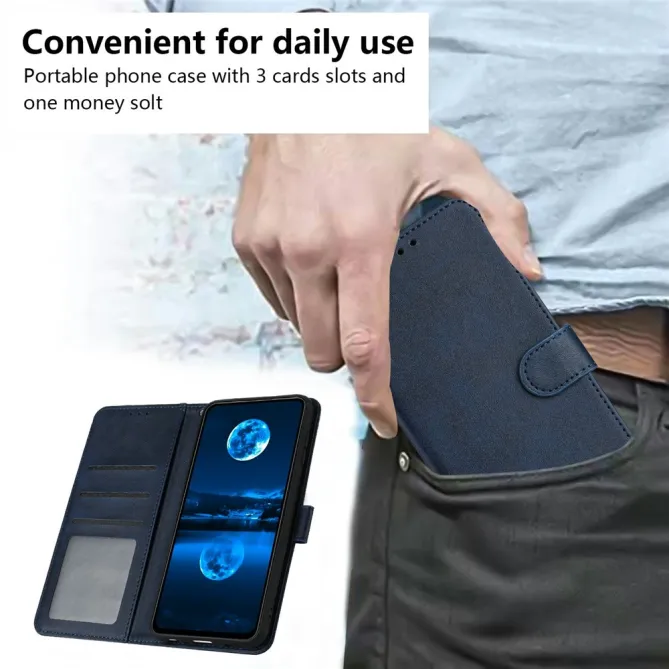 Housse Motorola Moto G77 / G67 Simili Cuir Mate - Dragonne et Porte-Cartes